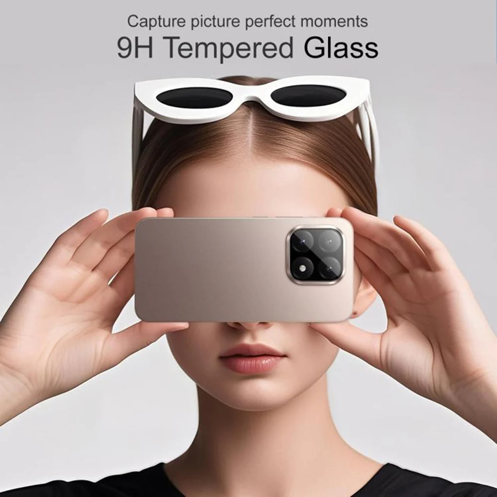 Techsuit Rear Camera Protective Film for Xiaomi 15T Pro, Tempered Glass, Black - Image 2