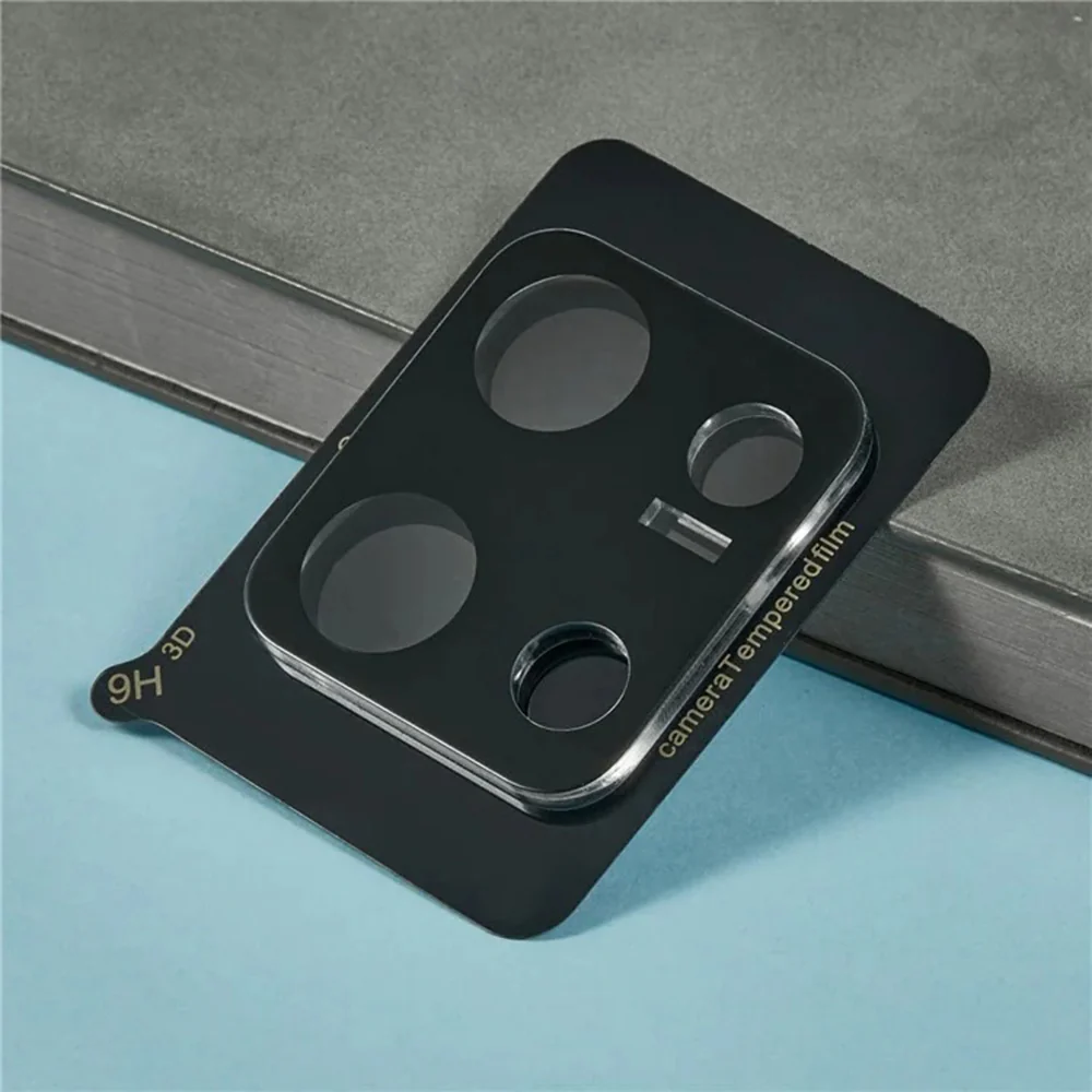 Techsuit Rear Camera Protective Film for Xiaomi Redmi Note 14S, Tempered Glass, Black - Image 4