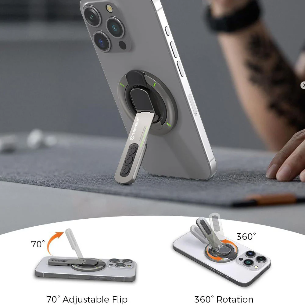 Techsuit SB1 Universal Ring Holder, Gray - Image 5