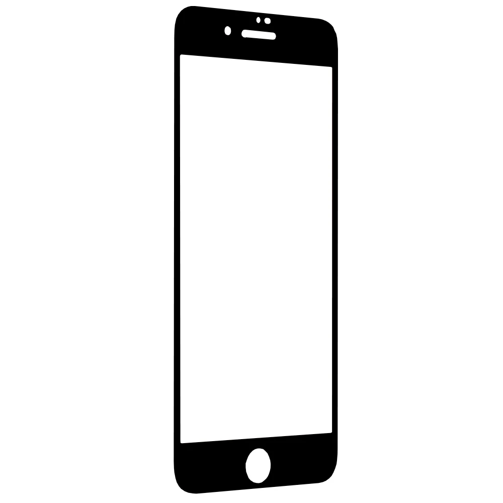 Techsuit Screen Protector Film for Apple iPhone 8 Plus / 7 Plus, Tempered Glass, Full Glue, 111D, Black - Image 4