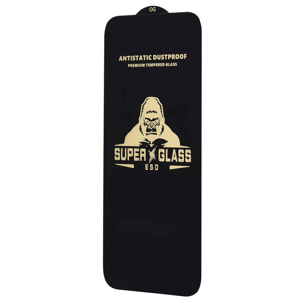 Techsuit Screen Protector Film for Samsung Galaxy S25 FE, Tempered Glass, Full Glue, Black - Image 3
