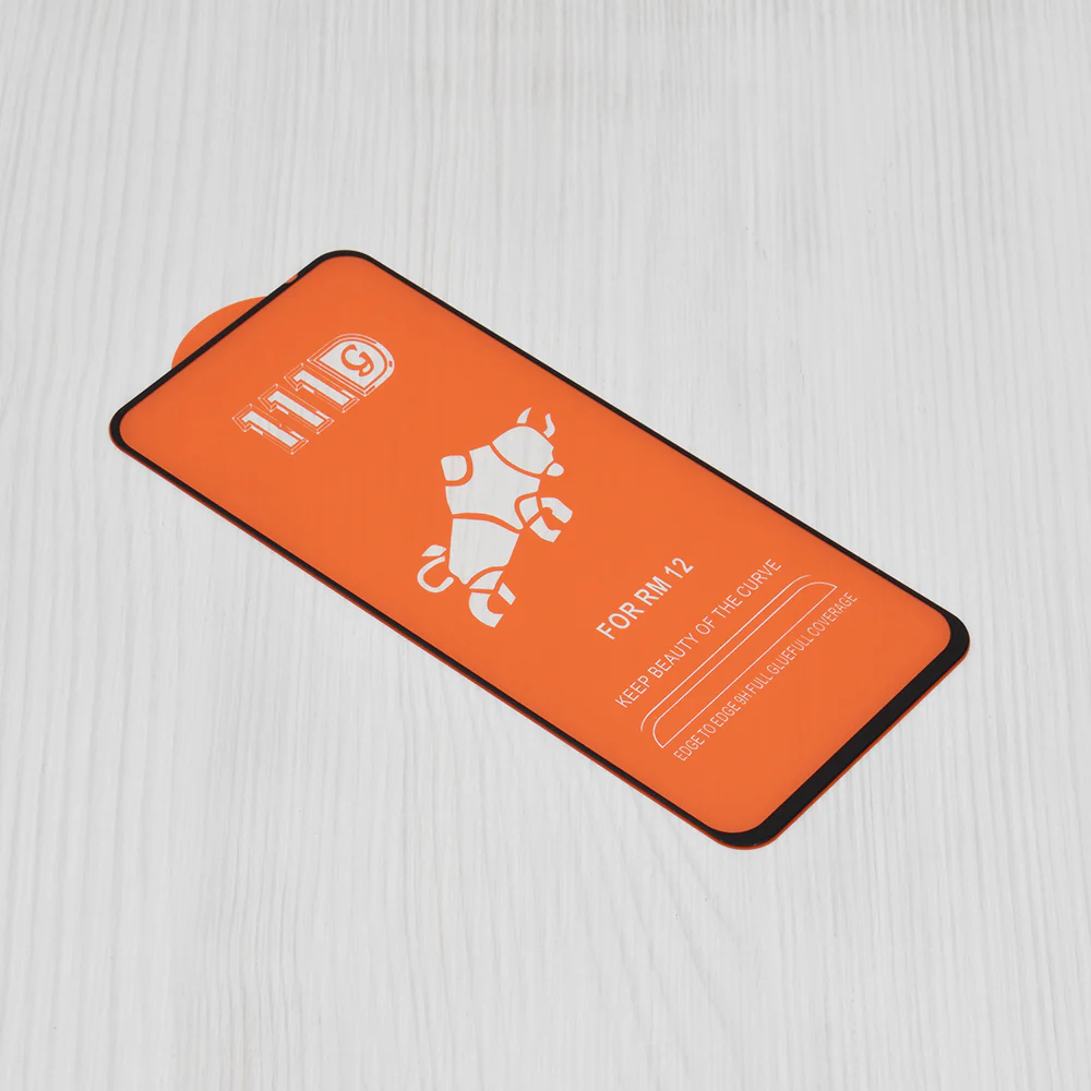 Techsuit Screen Protector Film for Xiaomi Poco M6 4G / Redmi 13 / 12 5G / 12, Tempered Glass, Full Glue, 111D, Black - Image 2