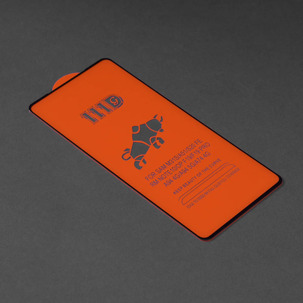 Techsuit Screen Protector Film for Xiaomi Redmi Note 12S, Tempered Glass, Full Glue, 111D, Black - Image 2