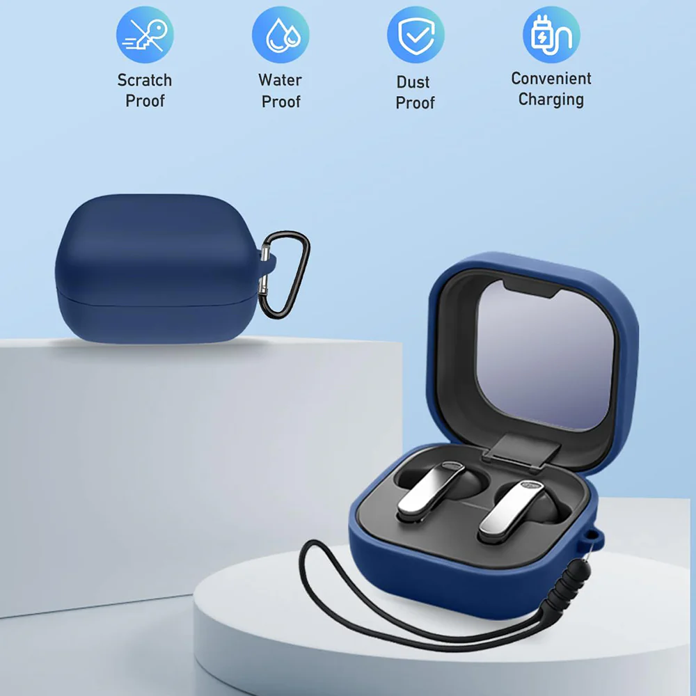Techsuit Silicone Case for Samsung Galaxy Buds4 / Buds4 Pro, Gray - Image 3
