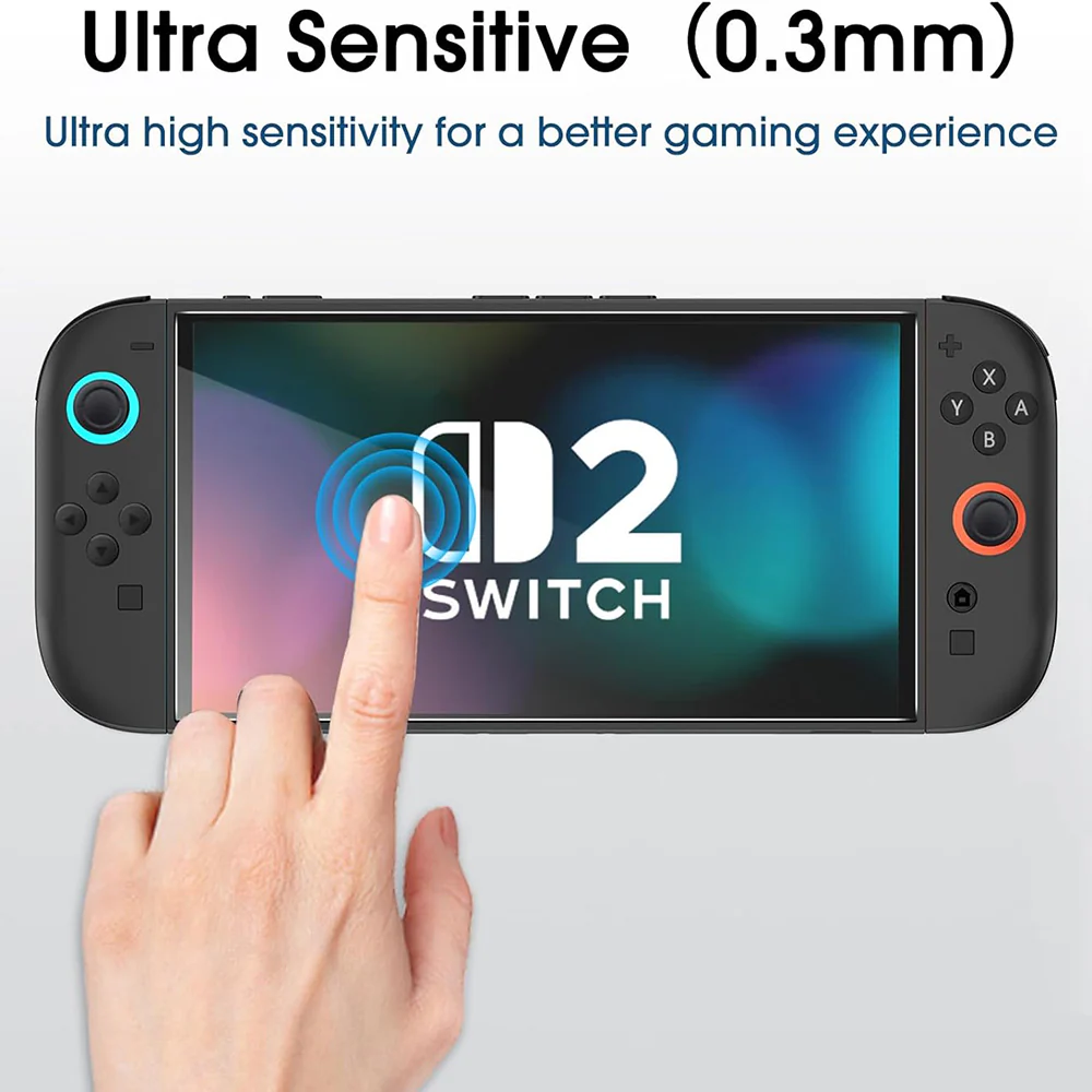 Techsuit SwitchAura Screen Protection Film Applicator for Nintendo Switch 2, Tempered Glass, Set of 2 pieces - Image 2