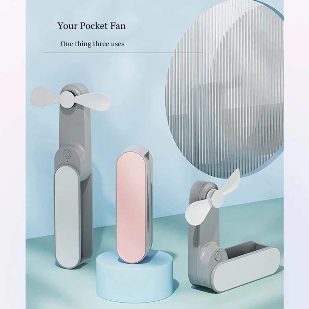 Techsuit TF1 Portable Fan, Pink - Image 2