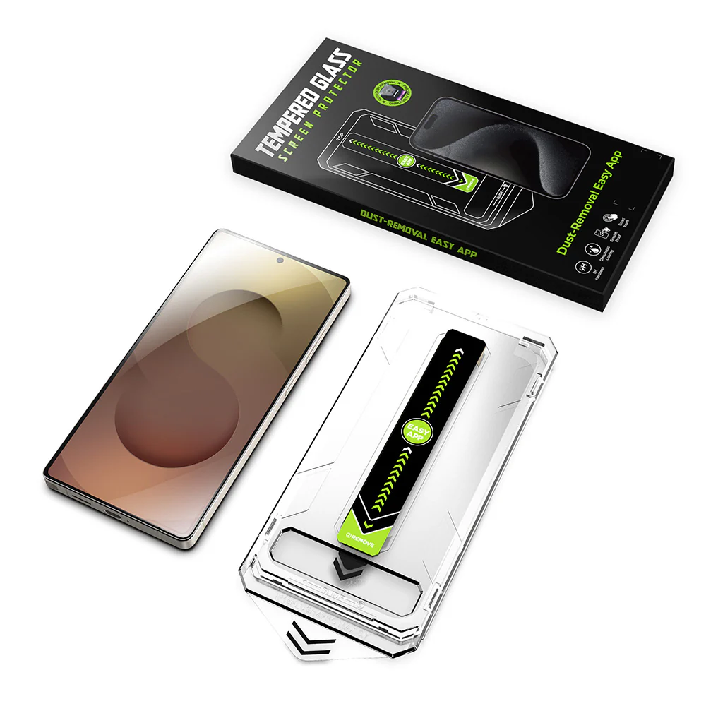 Techsuit TitanGlass CrystalHD Screen Protector for Samsung Galaxy S25 S931 / S24 S921, Tempered Glass, Full Glue, Set of 2 pieces - Image 7