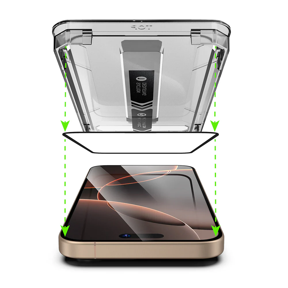 Techsuit TitanGlass Screen Protector for Apple iPhone 11 / XR, Tempered Glass, Full Glue, Black - Image 7