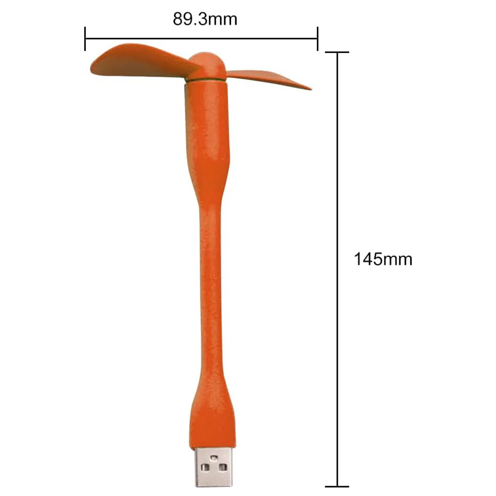 Techsuit TUF1 USB Fan, Orange - Image 7