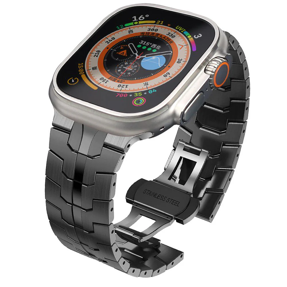 Techsuit W063 Strap for Apple Watch 49mm / 46mm / 45mm / 44mm / 42mm Series, Silver - Image 2