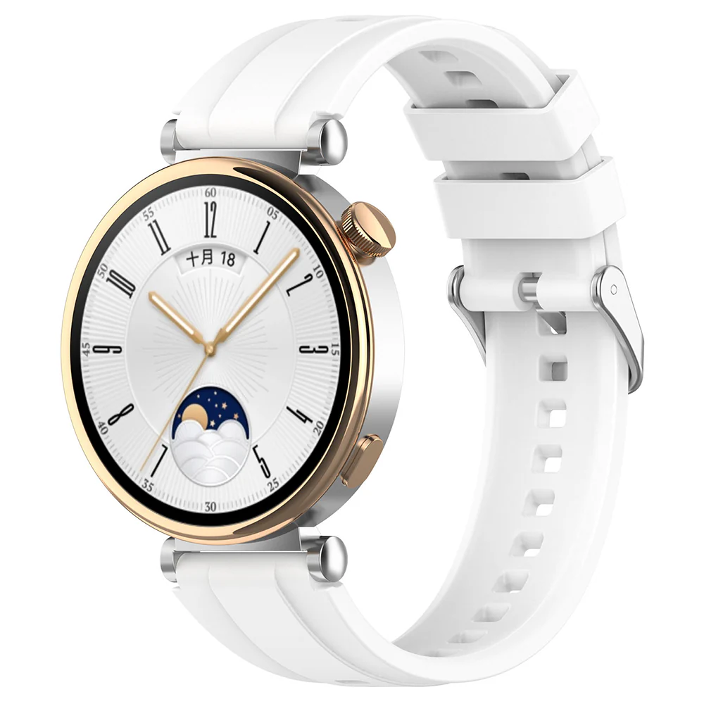 Techsuit W075 Strap for Huawei Watch / Garmin Watch Series, White - Image 2