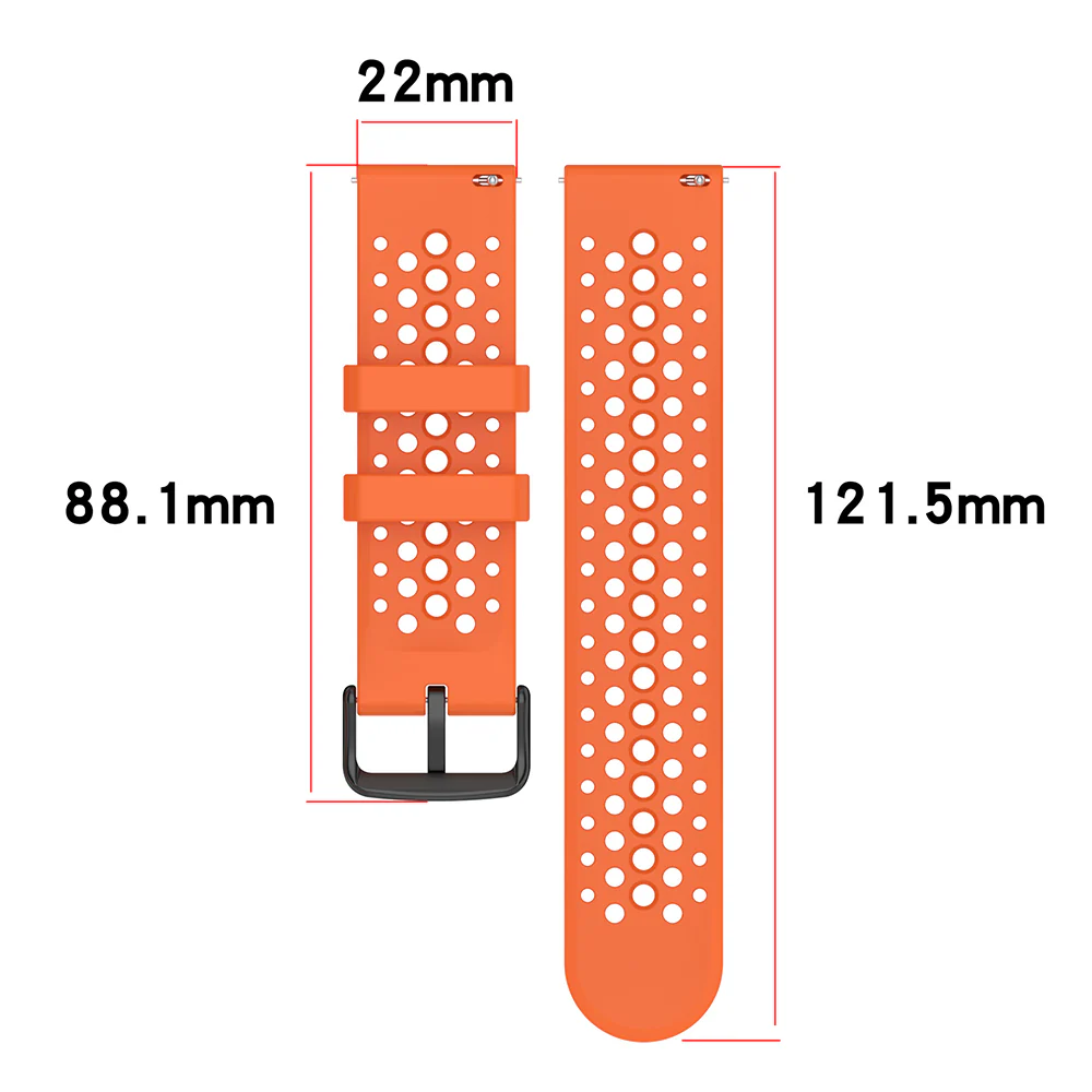 Techsuit W083 Strap for Amazfit Watch / Samsung Watch Series, 22mm, White - Image 4
