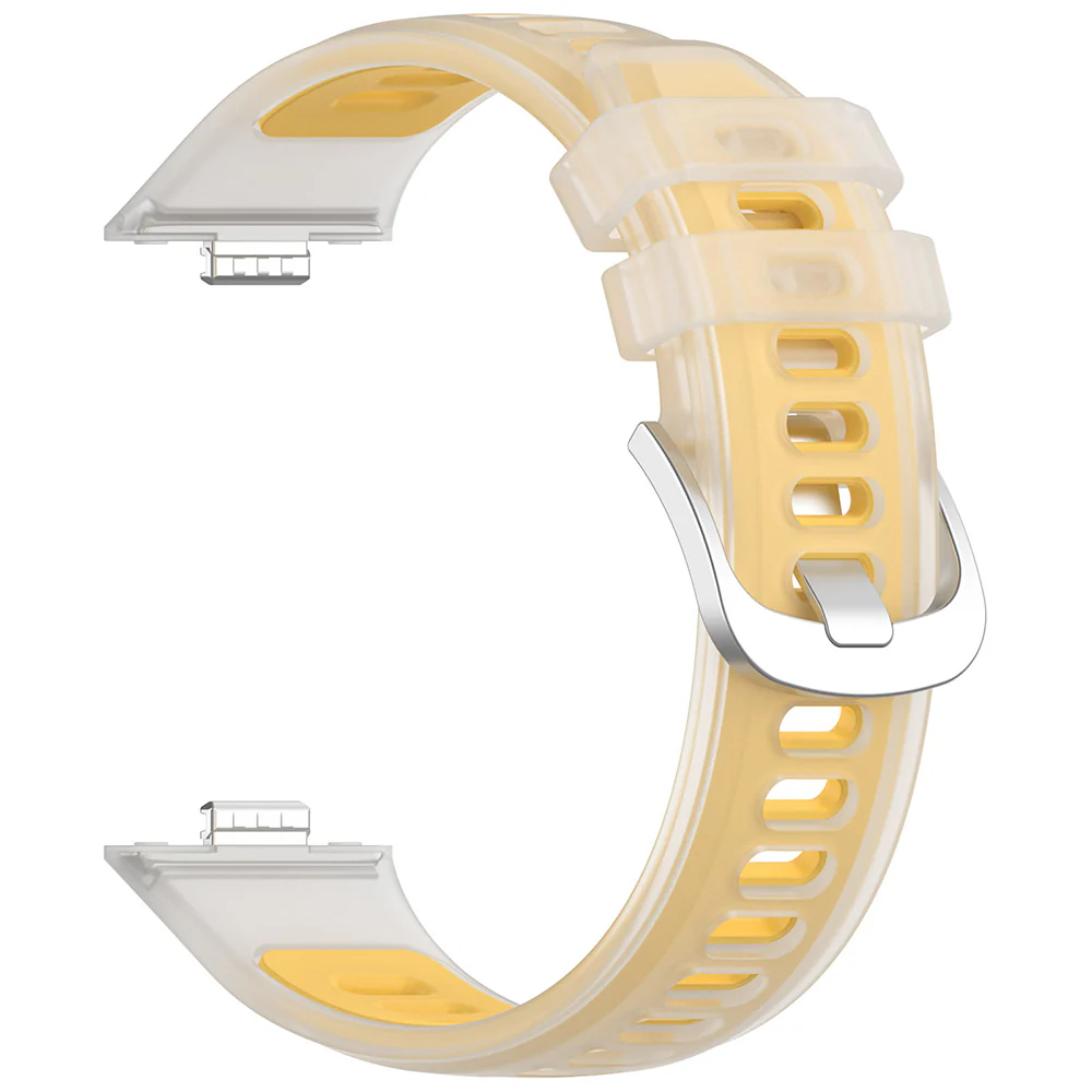 Techsuit W084 Strap for Huawei Watch Fit 5 Pro / Fit 5 / Fit 4 Pro / Fit 4 / Fit 3, Yellow - Image 2
