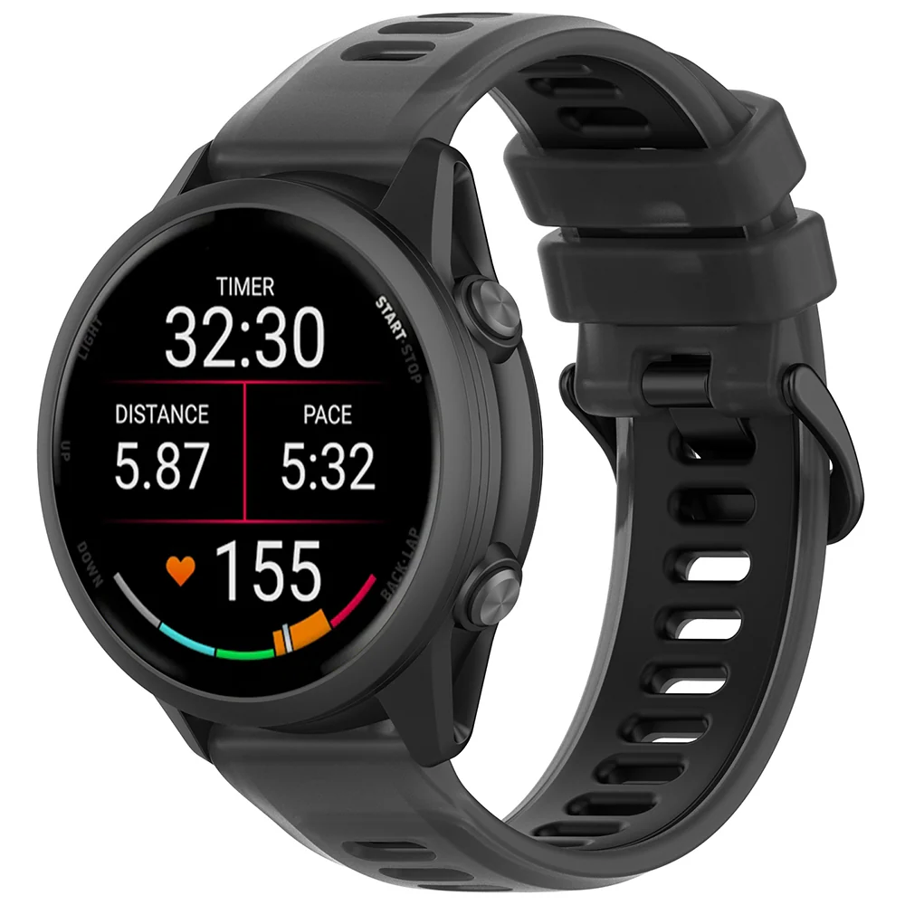 Techsuit W084 Strap for Samsung Galaxy Watch / Huawei Watch Series, 22mm, Black - Image 2