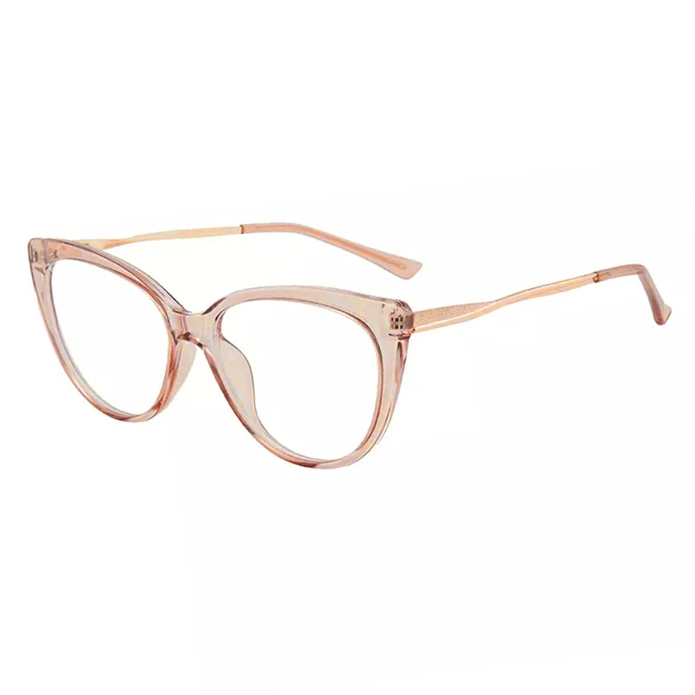 Techsuit Women's Computer Glasses F5018-C6, Anti-Blue Light, Brown