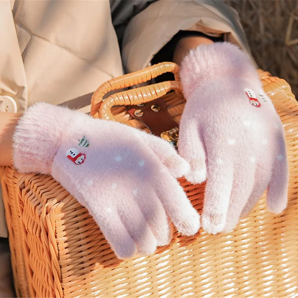 Techsuit Women's Winter Touchscreen Gloves ST0011, Size 17cm, Beige - Image 6