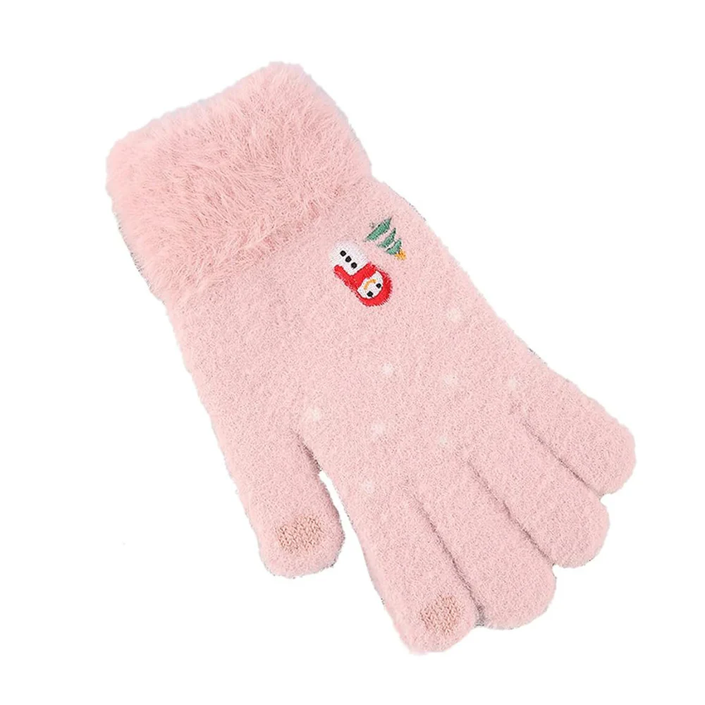 Techsuit Women's Winter Touchscreen Gloves ST0011, Size 17cm, Pink - Image 2