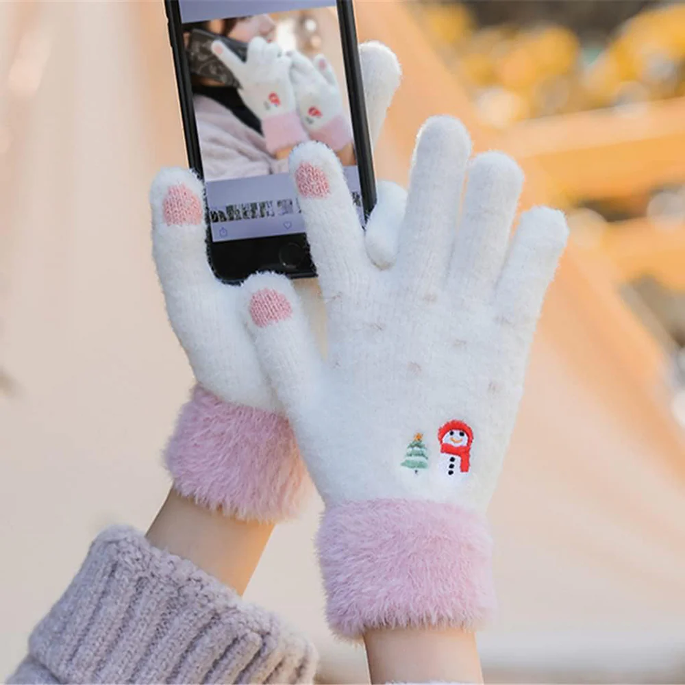 Techsuit Women's Winter Touchscreen Gloves ST0011, Size 17cm, Pink - Image 3