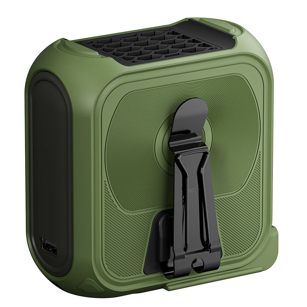 Techsuit Z13 Portable Fan with 10000mAh External Battery, Green - Image 2