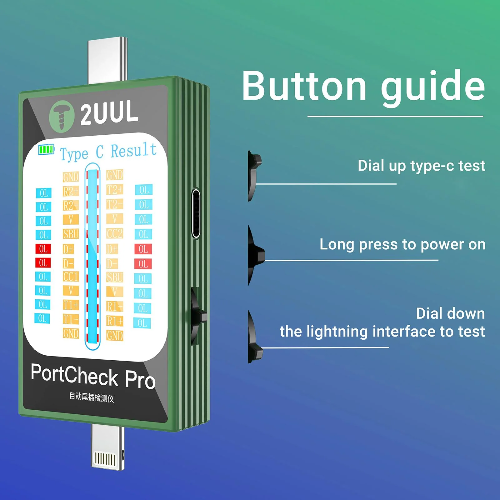 Tester Service 2UUL PW31, Lightning / USB-C - Image 2