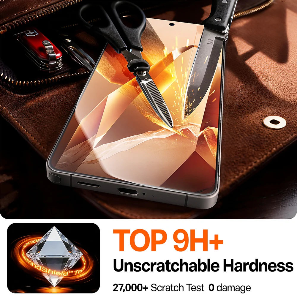 Torras GlassGo Install Master Screen Protector for Samsung Galaxy S26 S942, Tempered Glass, Full Glue, Transparent - Image 4