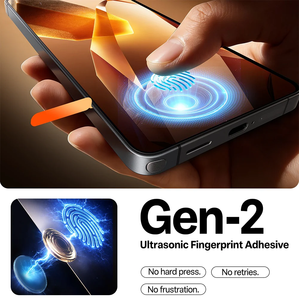 Torras GlassGo Install Master Screen Protector for Samsung Galaxy S26 S942, Tempered Glass, Full Glue, Transparent - Image 7