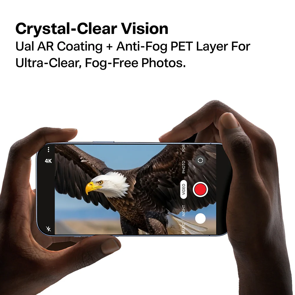 Torras Lensguard Rear Camera Protective Film for Apple iPhone 17 Pro Max / 17 Pro, Tempered Glass, Silver - Image 6