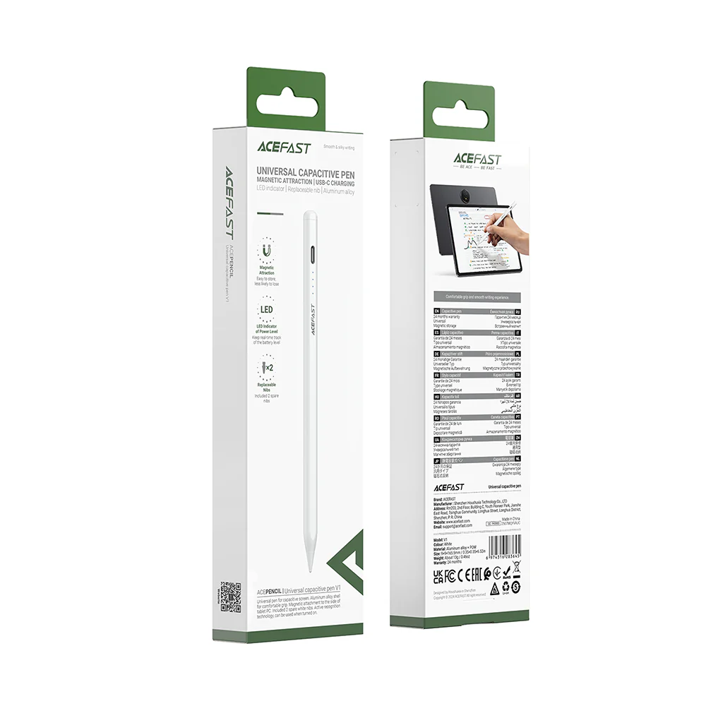 Touch Pen Acefast V1, Active Version, White - Image 7