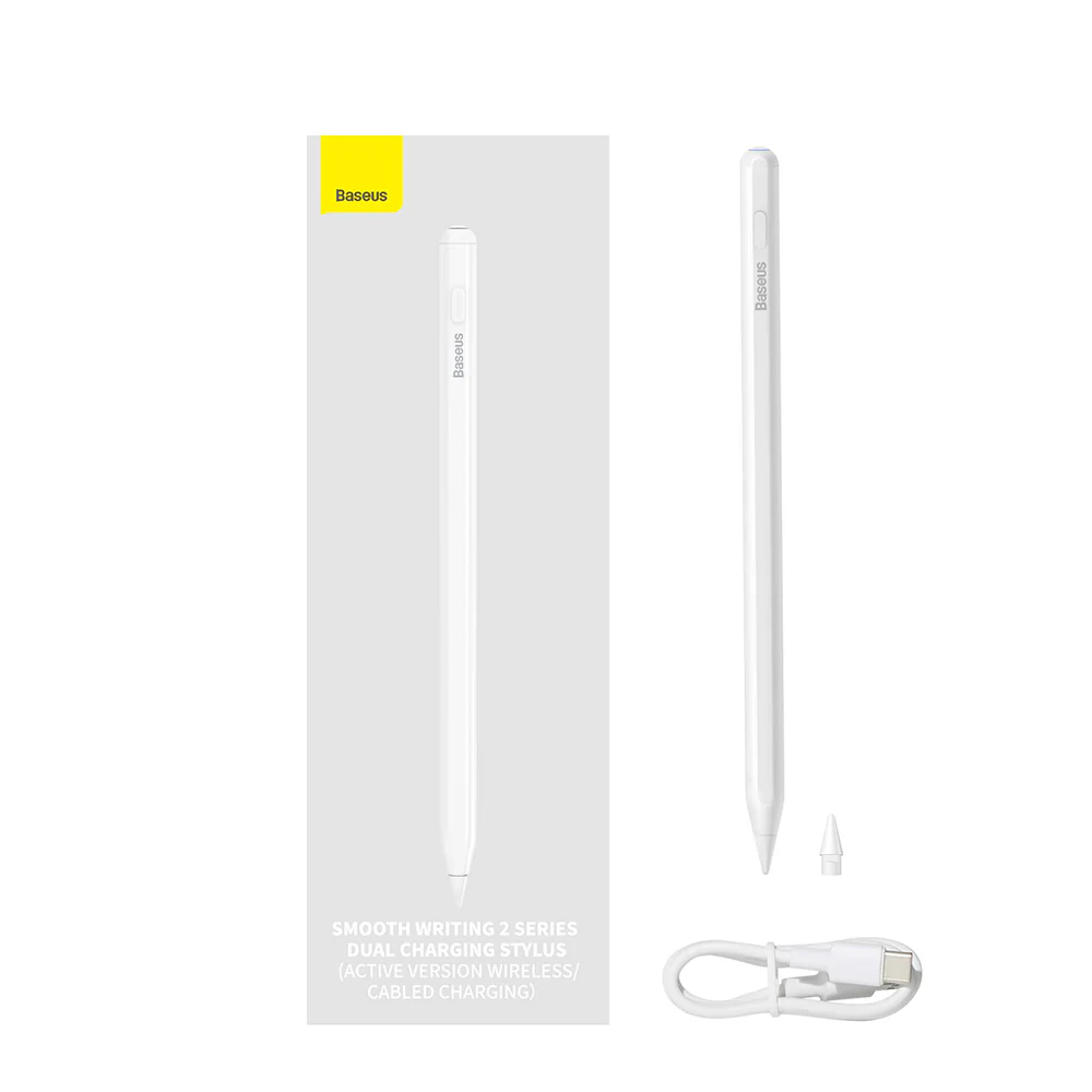 Touch Pen Baseus Smooth Writing 2 Series for Apple iPad, Active Wireless Version, White SXBC080102 - Image 7