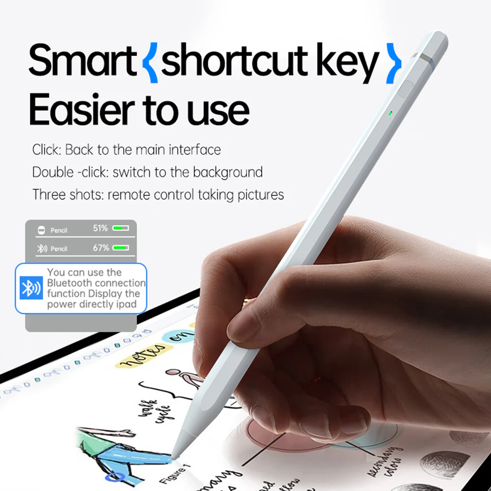 Touch Pen Techsuit AP01 Pro for Apple iPad, Active Version, White - Image 4