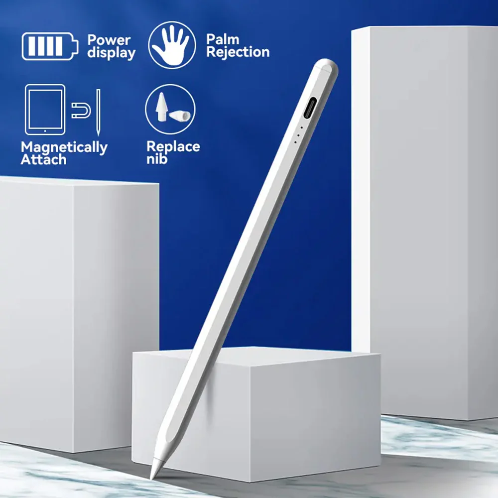 Touch Pen Techsuit JA04 for Apple iPad, Active Version, White - Image 2