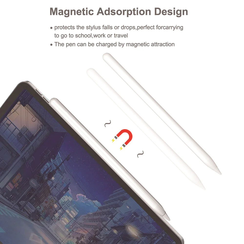 Touch Pen Techsuit M2 for Apple iPad, Active Version, White - Image 4