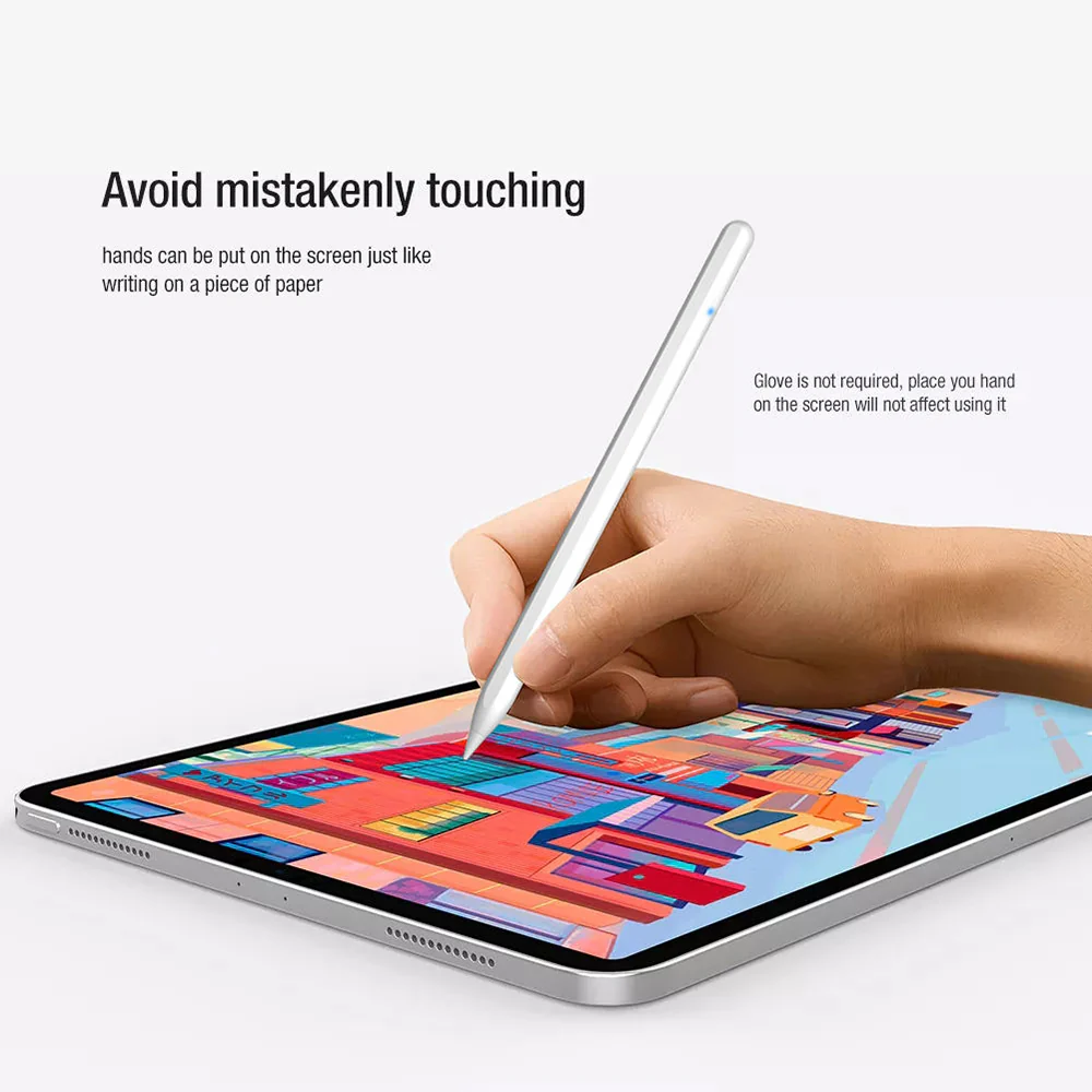 Touch Pen Techsuit M2 for Apple iPad, Active Version, White - Image 6