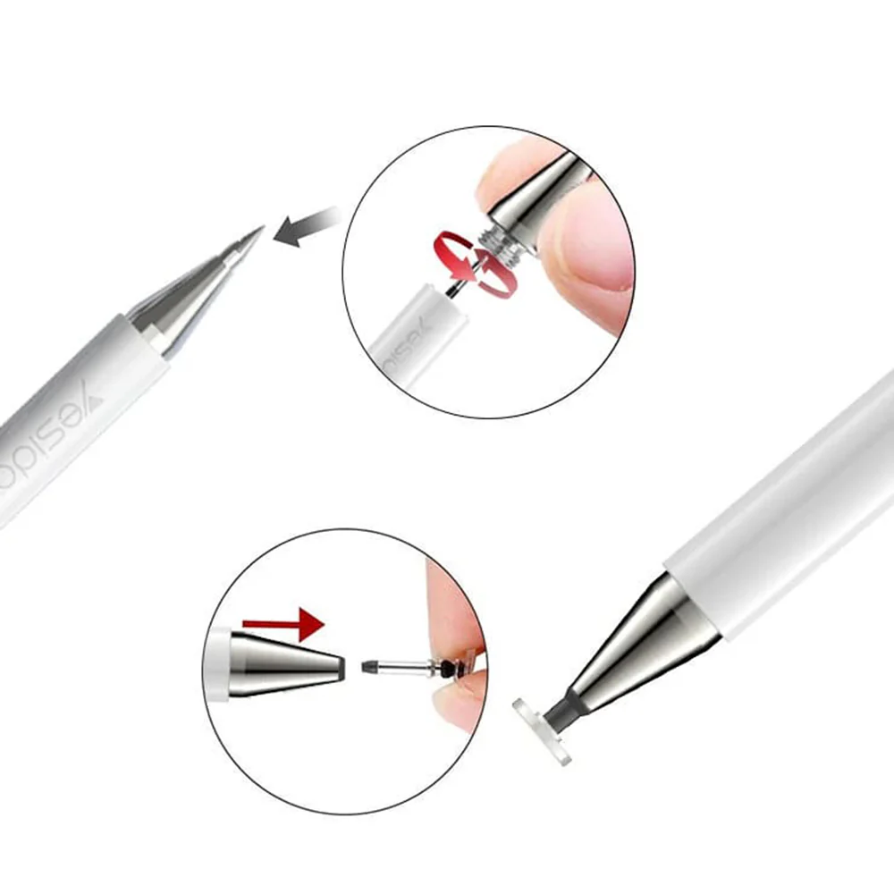 Touch Pen Yesido ST04, 2in1, White - Image 6