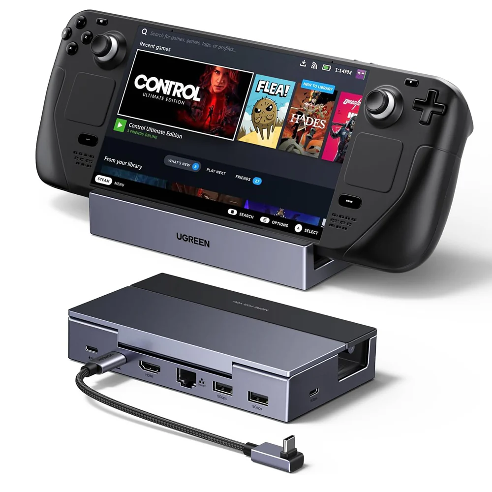 UGREEN 75126 Support Hub for Portable Console, Gray - Image 2