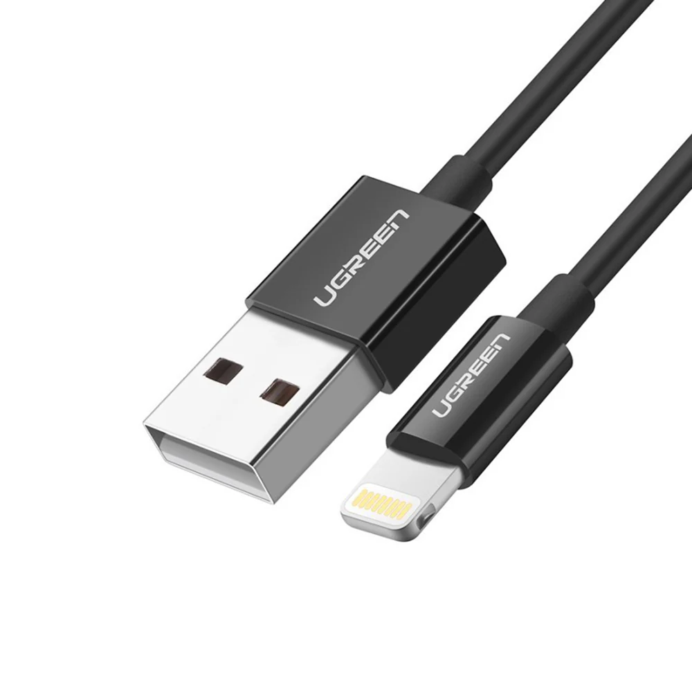 UGREEN 80823 USB-A to Lightning Data and Charging Cable, 18W, 2m, Black - Image 3