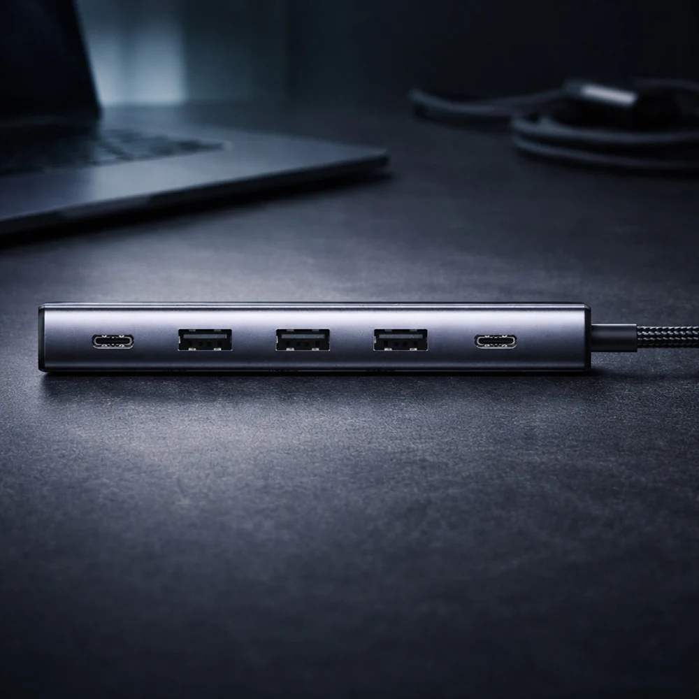 UGREEN CM511 USB-C Hub (75642), 6in1, Gray - Image 5