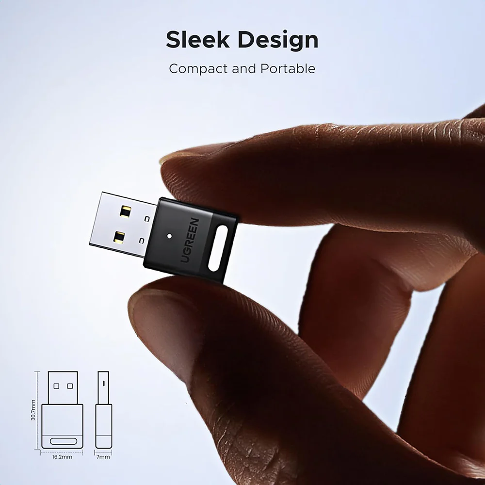 UGREEN CM748 (45134) USB Bluetooth Adapter, Black - Image 6