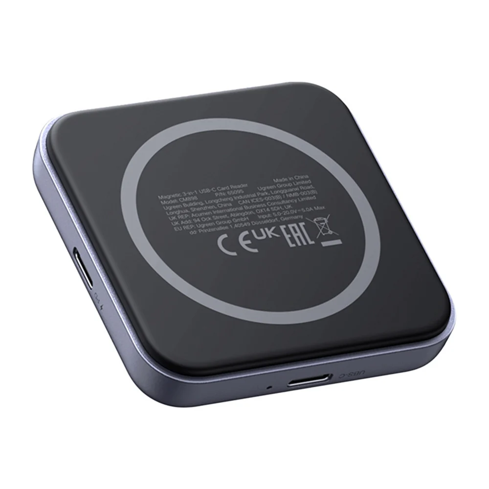 UGREEN CM898 USB-C Card Reader (65095), SD - microSD, Gray - Image 2