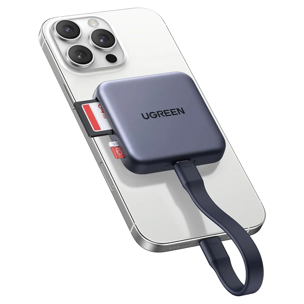 UGREEN CM898 USB-C Card Reader (65095), SD - microSD, Gray - Image 3