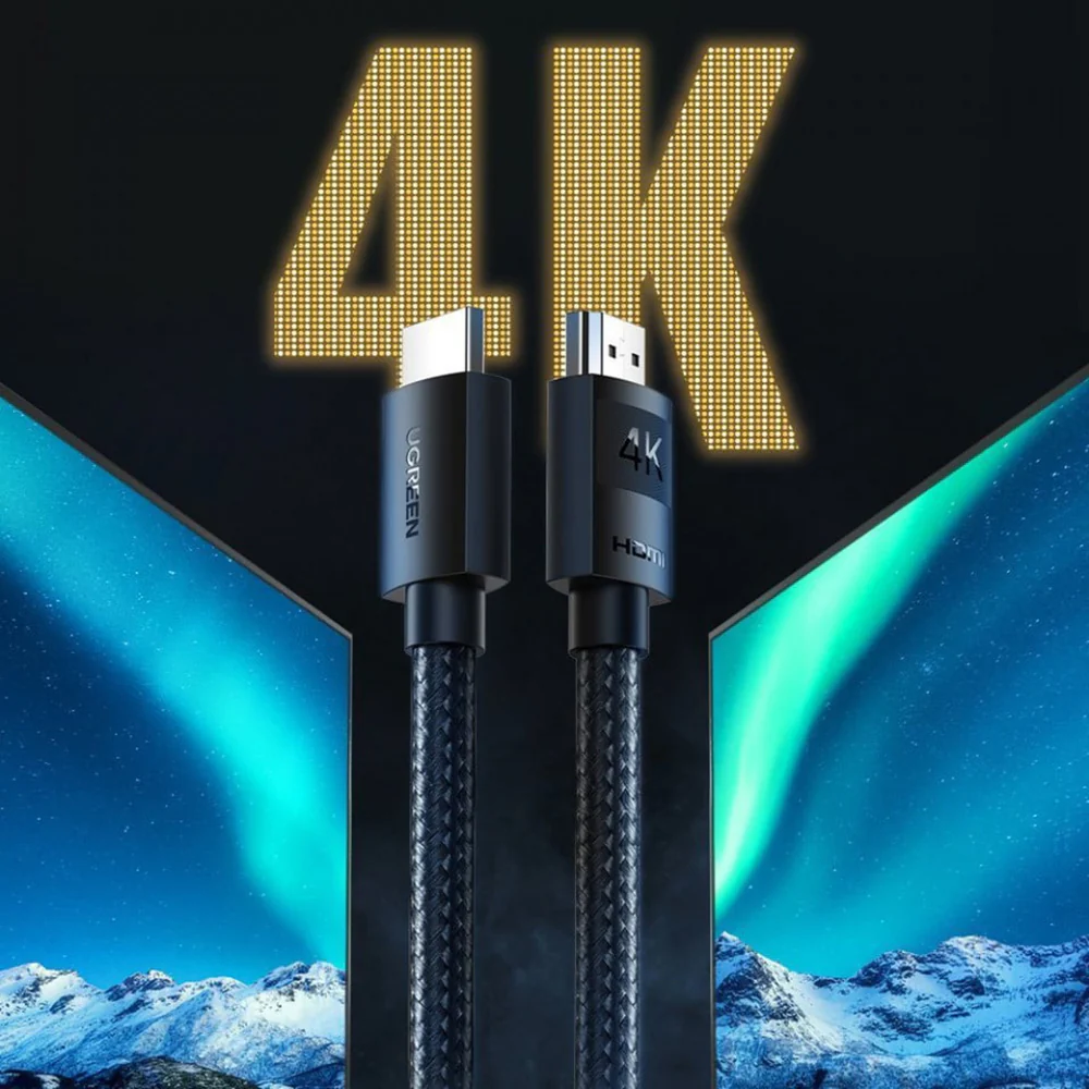 UGREEN HD119 Video Cable, HDMI - HDMI, 4K, 3m, Black - Image 4