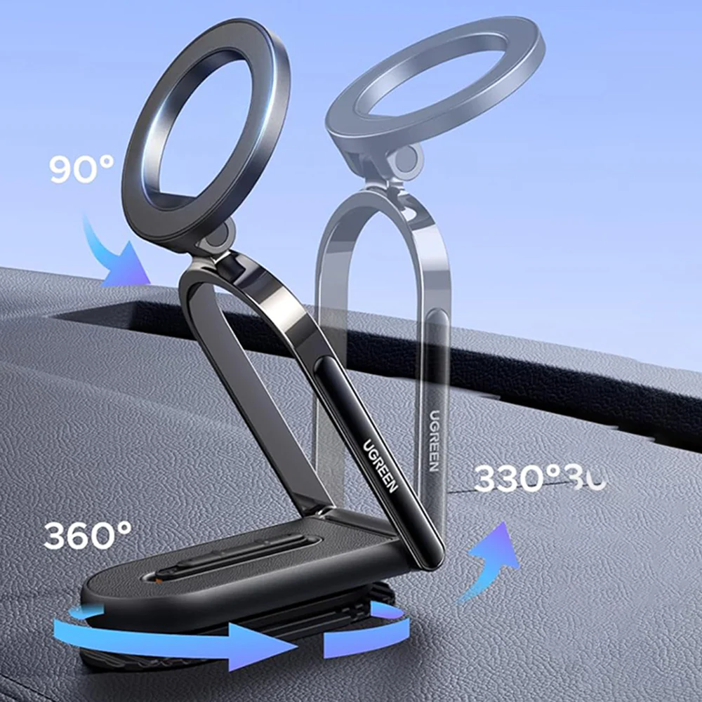 UGREEN LP924 (65186) Universal Magnetic Car Holder, Black - Image 2