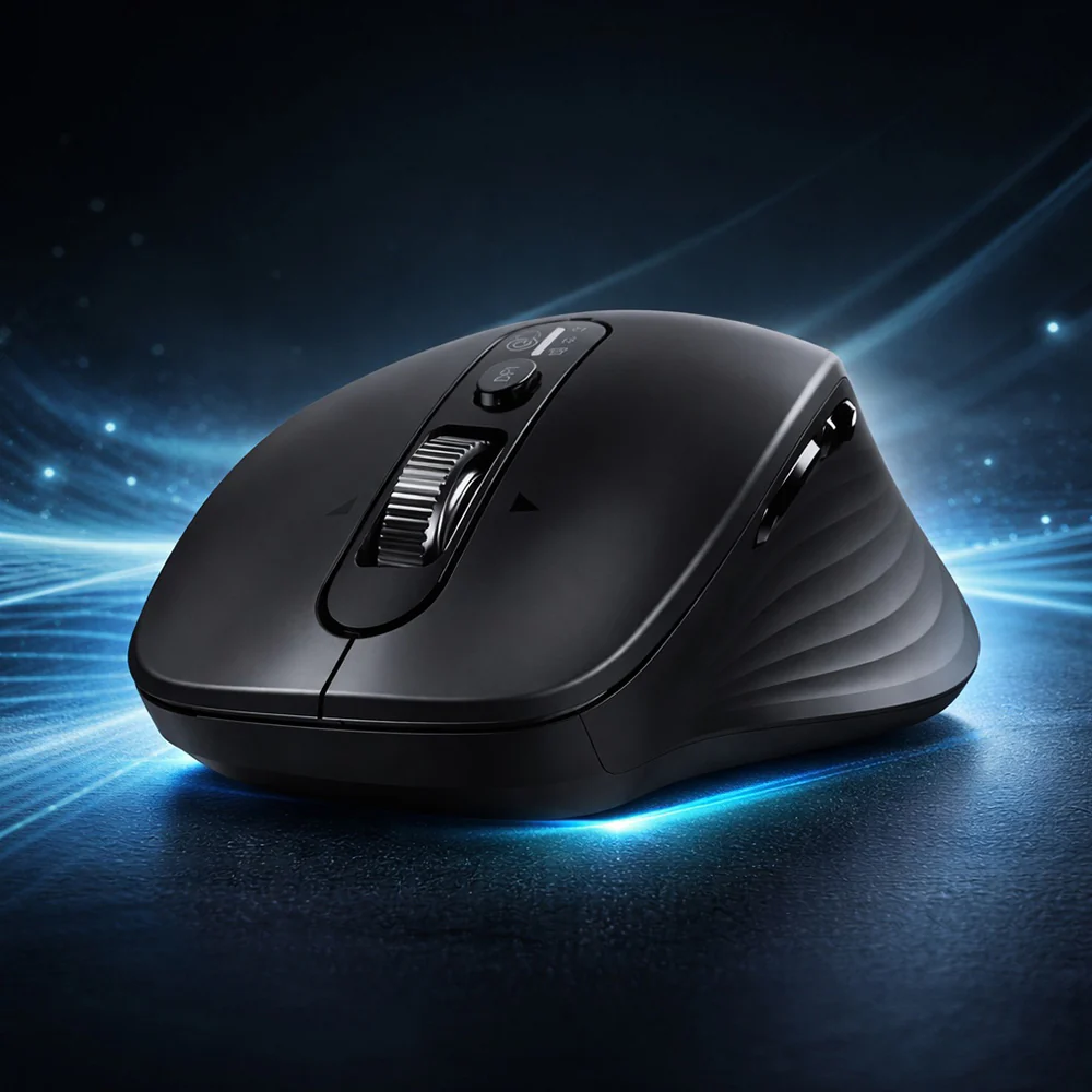 UGREEN M752 Wireless Mouse (75498B), 5000DPI, BT / Wi-Fi, Black - Image 6