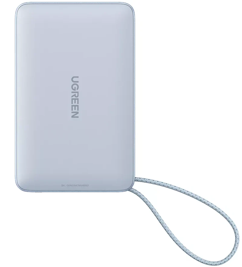 UGREEN MagFlow PB773 Wireless External Battery (65958), 10000mAh, 25W, PD + FQI, 1 x QI - 2 x USB-C, Blue - Image 7