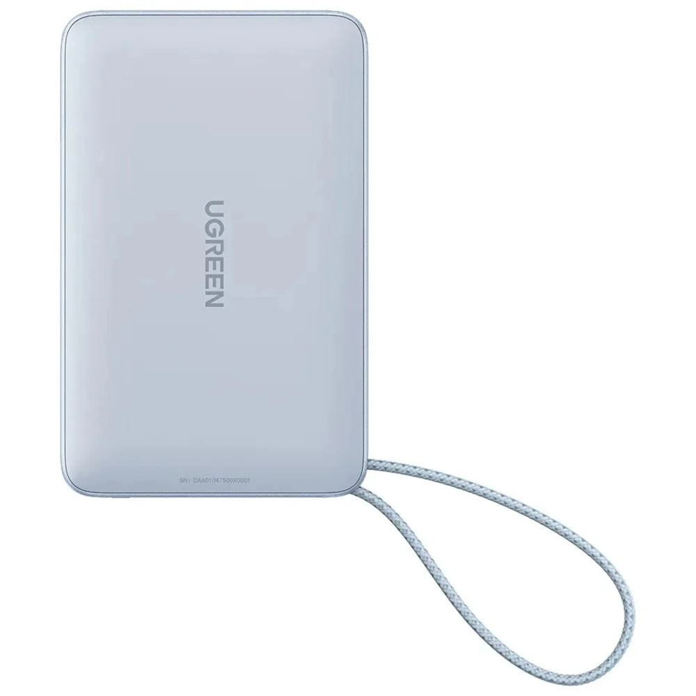 UGREEN MagFlow PB773 Wireless External Battery (65958B), 10000mAh, 25W, PD + FQI, 1 x QI - 2 x USB-C, Blue - Image 3