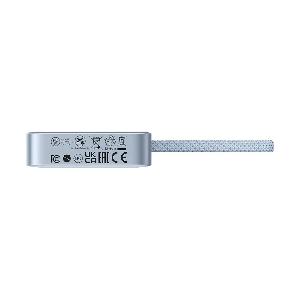 UGREEN MagFlow PB773 Wireless External Battery (65958B), 10000mAh, 25W, PD + FQI, 1 x QI - 2 x USB-C, Blue - Image 6