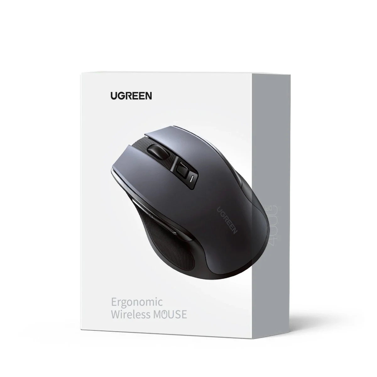 UGREEN MU006 Wireless Mouse (90855), 4000DPI, BT / Wi-Fi, Grey - Image 2