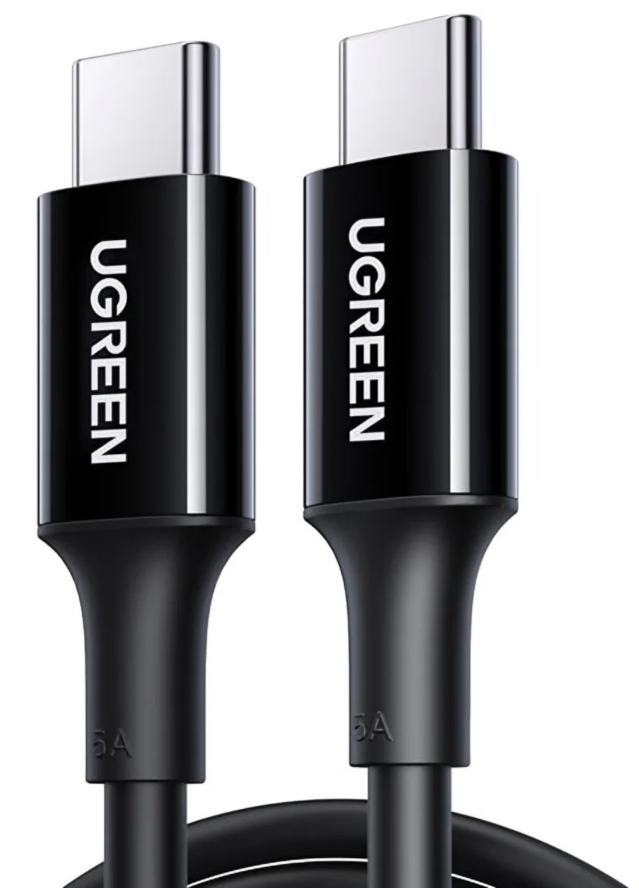 UGREEN US300 USB-C to USB-C Data and Charging Cable, 100W, 2m, Black