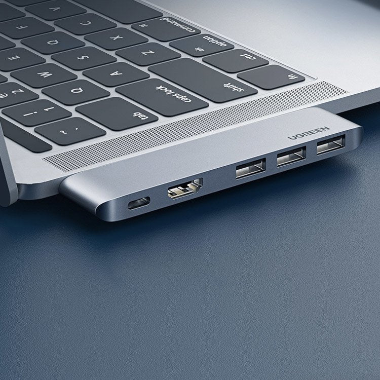 UGREEN USB-C Hub for Apple MacBook Pro / Air Series, 3 x USB-A 3.0 - 1 x USB-C - 1 x HDMI, Gray - Image 3