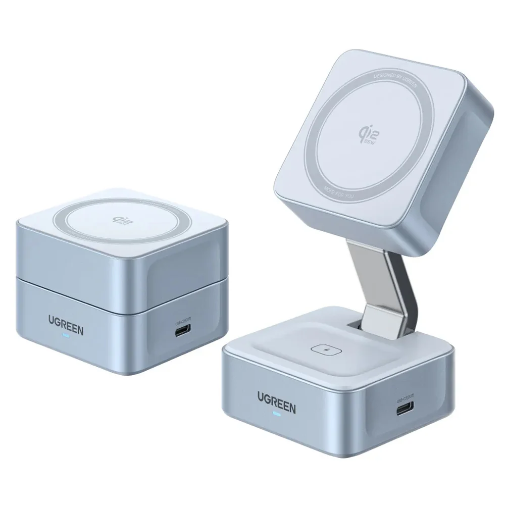 UGREEN W752 2in1 Wireless Network Charger, 35W, 3A, 1 x USB-C, Blue